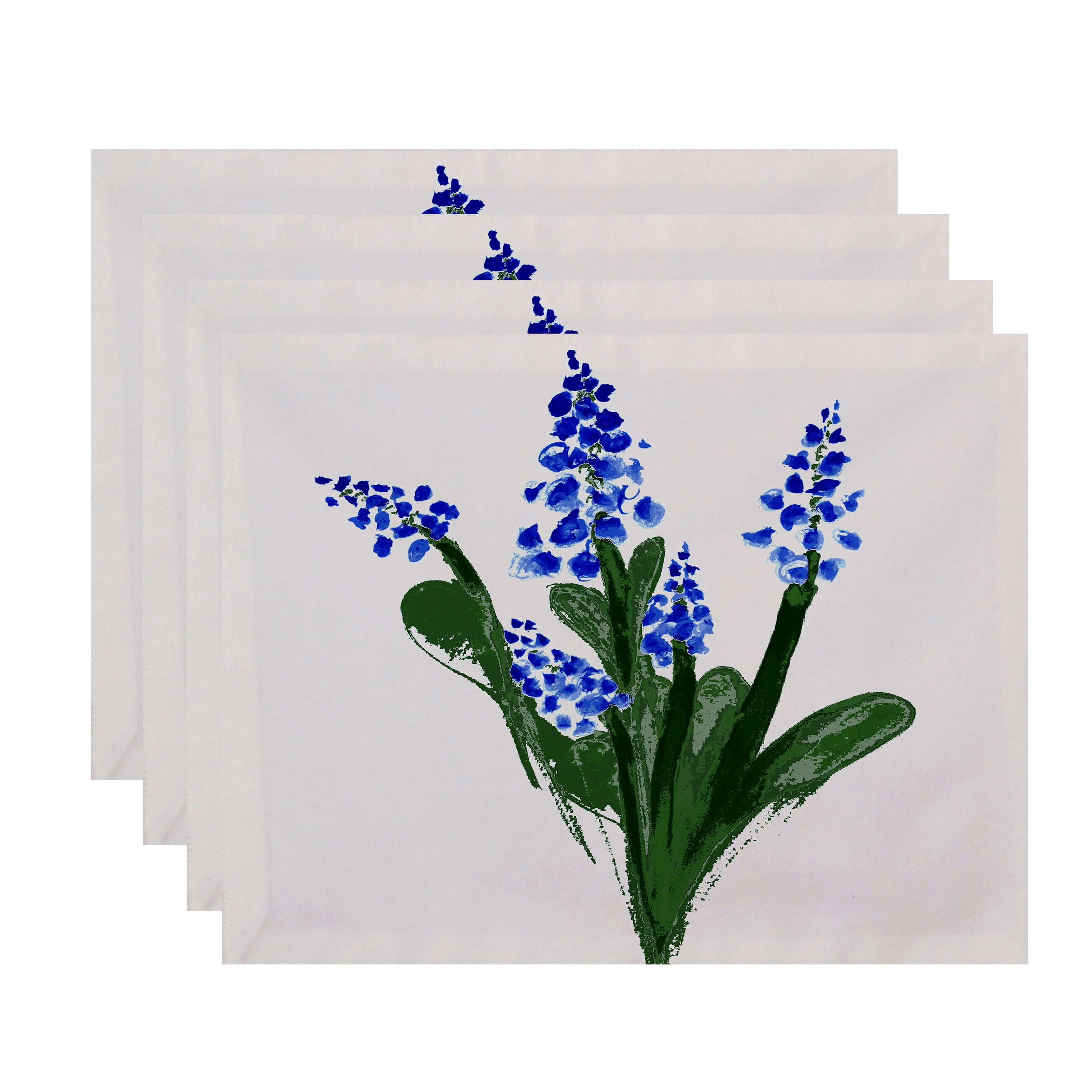 Simply Daisy, 18 x 14 inch, Bluebell Placemat (set of 4), Blue