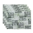 thumbnail image 1 of Simply Daisy, 18 x 14 inch, Patches Placemat (set of 4), Green, 1 of 2