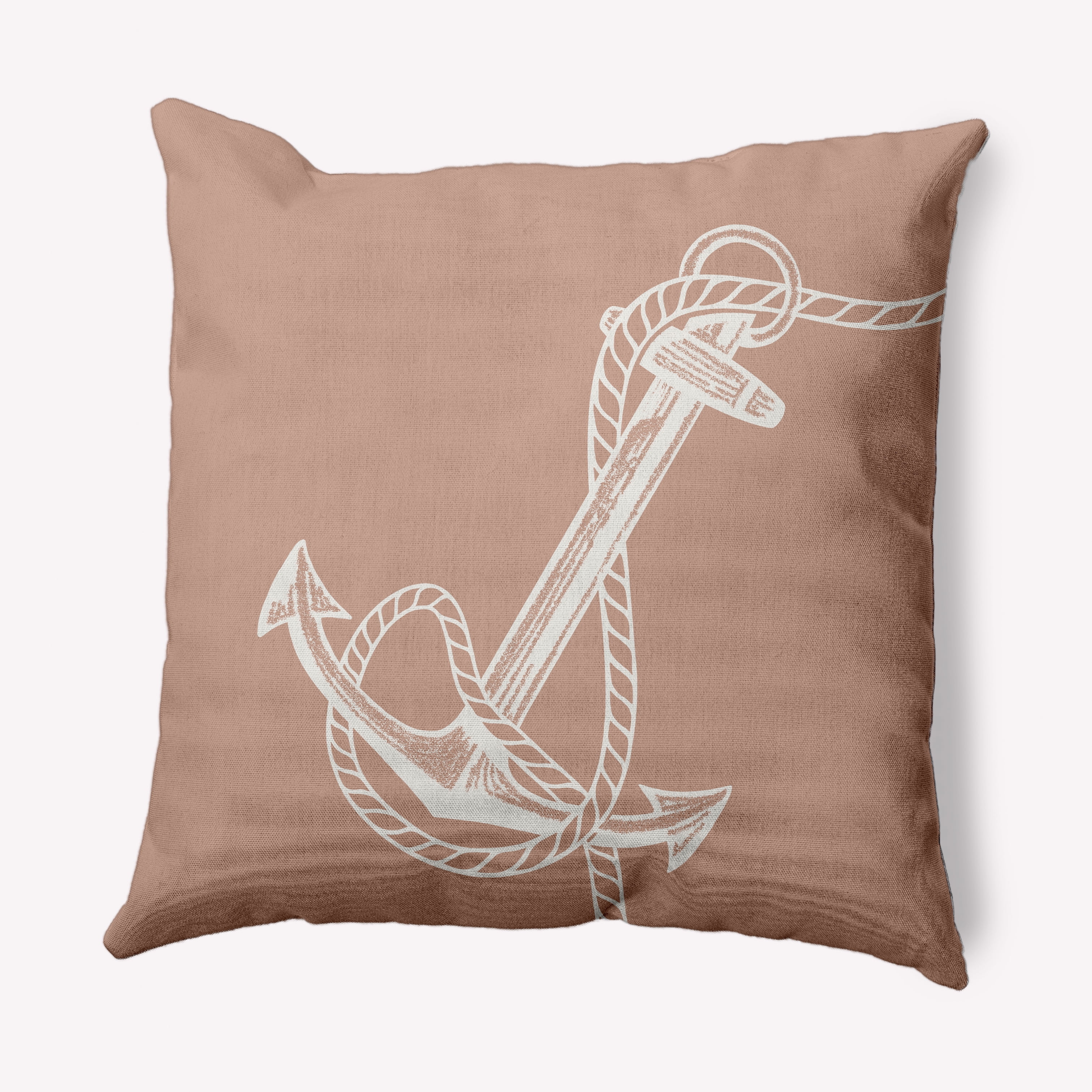 Simply Daisy 18" x 18" Anchored Nautical Decorative Indoor Pillow
