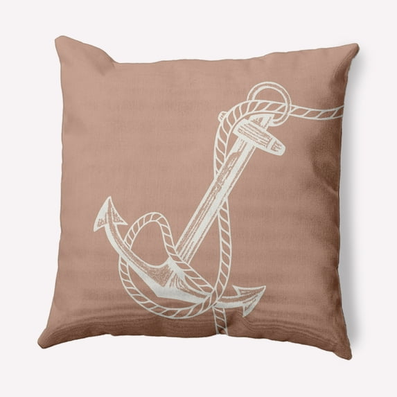 Simply Daisy 18" x 18" Anchored Nautical Indoor/Outdoor Throw Pillow
