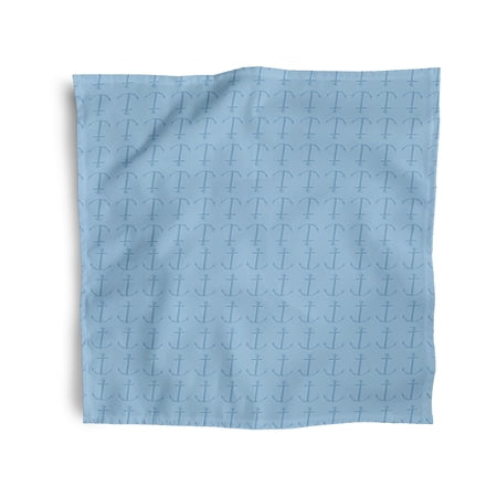 Simply Daisy 18" x 18" Baby Blue Anchored Napkins, Set of 4