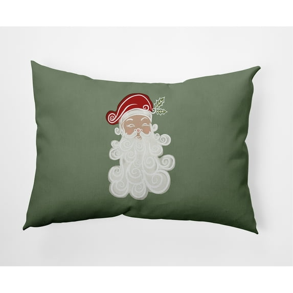 Simply Daisy 18" x 18" Believe in Santa Outdoor Throw Pillow