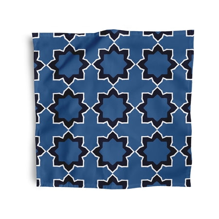 Simply Daisy 18" x 18" Blue Bohemian Napkins, Set of 4