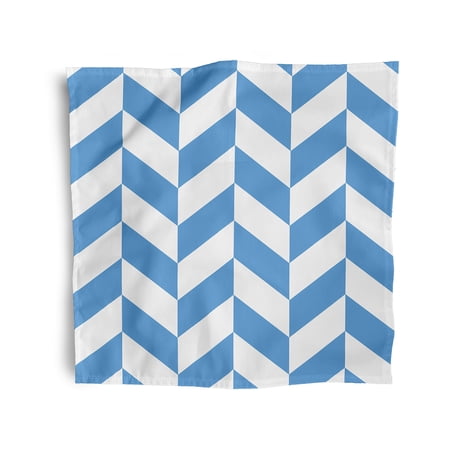 Simply Daisy 18" x 18" Blue Geometric Napkins, Set of 4