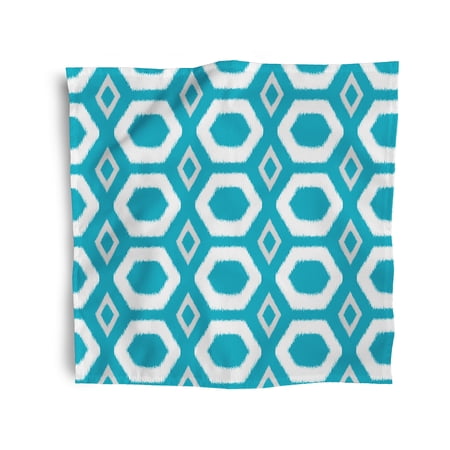 Simply Daisy 18" x 18" Blue Hexagon Heaven Napkins, Set of 4