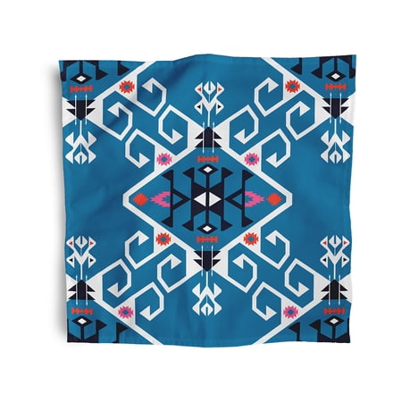 Simply Daisy 18" x 18" Blue Jodhpur Medallion Napkins, Set of 4