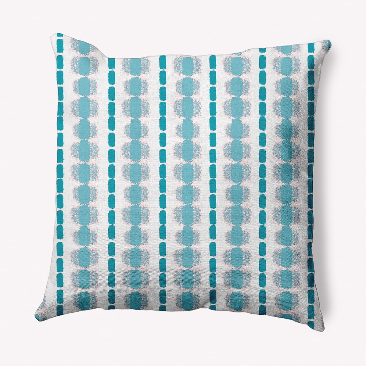 18" x 18" Simply Daisy Watercolor Stripe Decorative Throw Pillow
