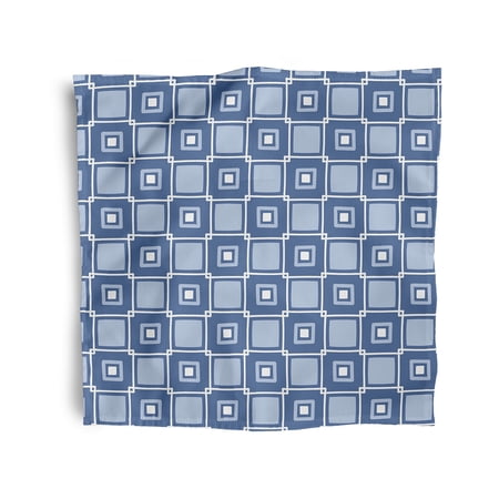 Simply Daisy 18" x 18" Blue Square Pop Napkins, Set of 4