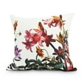 thumbnail image 1 of Simply Daisy, 18" x 18" Color Me Floral White Floral Print Decorative Outdoor Throw Pillow, 1 of 2