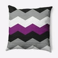 thumbnail image 1 of Simply Daisy 18" x 18" Contemporary Chevron Pride Day Polyester Throw Pillow, 1 of 3