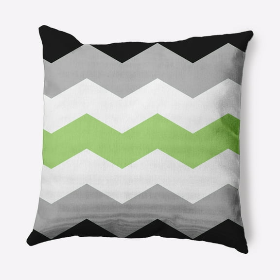 Simply Daisy 18" x 18" Contemporary Chevron Pride Day Polyester Throw Pillow