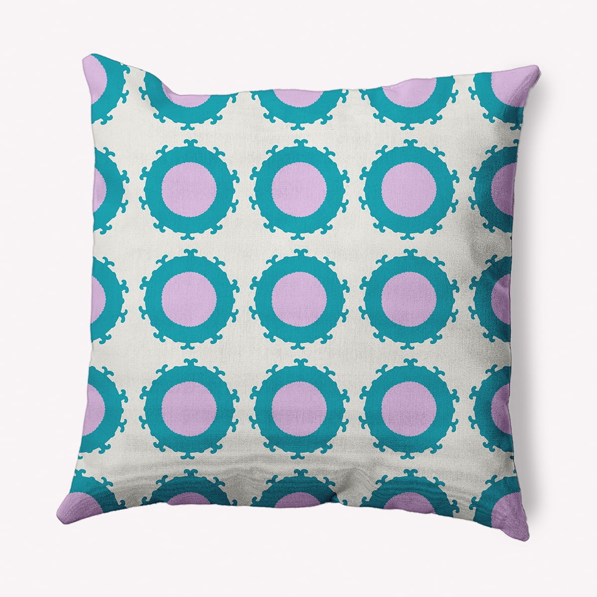 Simply Daisy 18" x 18" Contemporary Purple Polyester Throw Pillow
