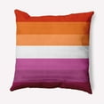 thumbnail image 1 of Simply Daisy 18" x 18" Contemporary Stripes Pride Day Polyester Throw Pillow, 1 of 3