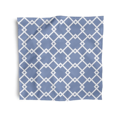 Simply Daisy 18" x 18" Cornflower Geometric Napkins, Set of 4