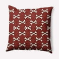 thumbnail image 1 of Simply Daisy 18" x 18" Cross Bones Decorative Throw Pillow, Maple Red, 1 of 4