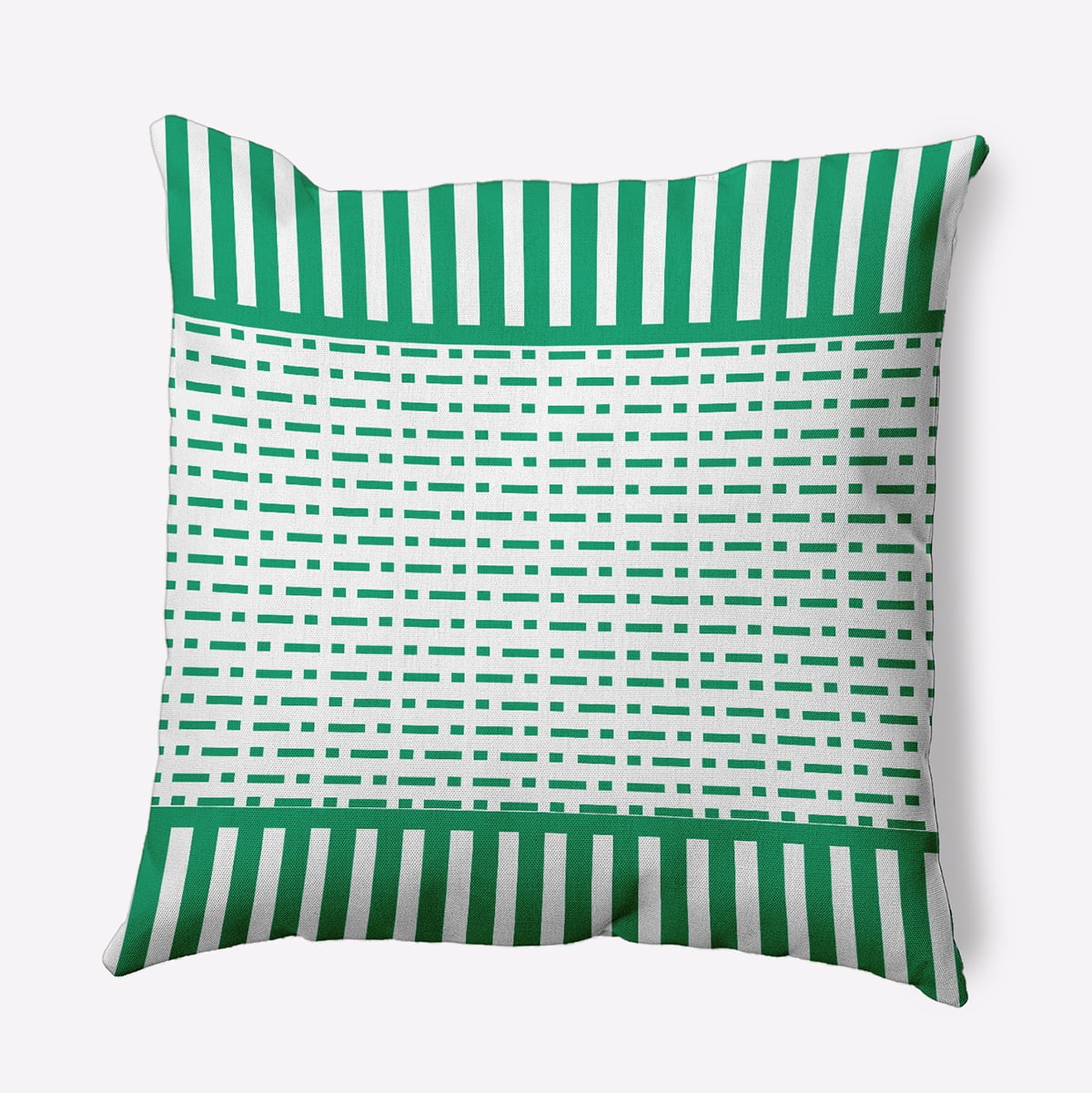 Simply Daisy 18" x 18" Dots and Dashes Indoor/Outdoor Throw Pillow, True Mint (1 count)