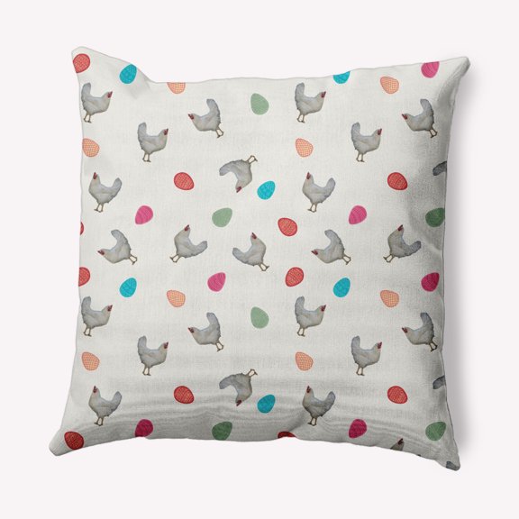 Simply Daisy 18" x 18" Easter Polyester Throw Pillow
