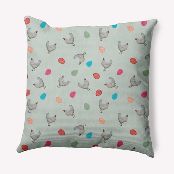 Simply Daisy 18" x 18" Easter Polyester Throw Pillow