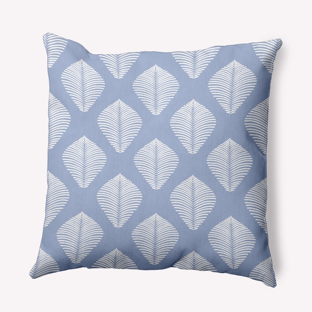 Simply Daisy 18" x 18" Fan Leaf Pattern Decorative Throw Pillow, Peri (1 count)