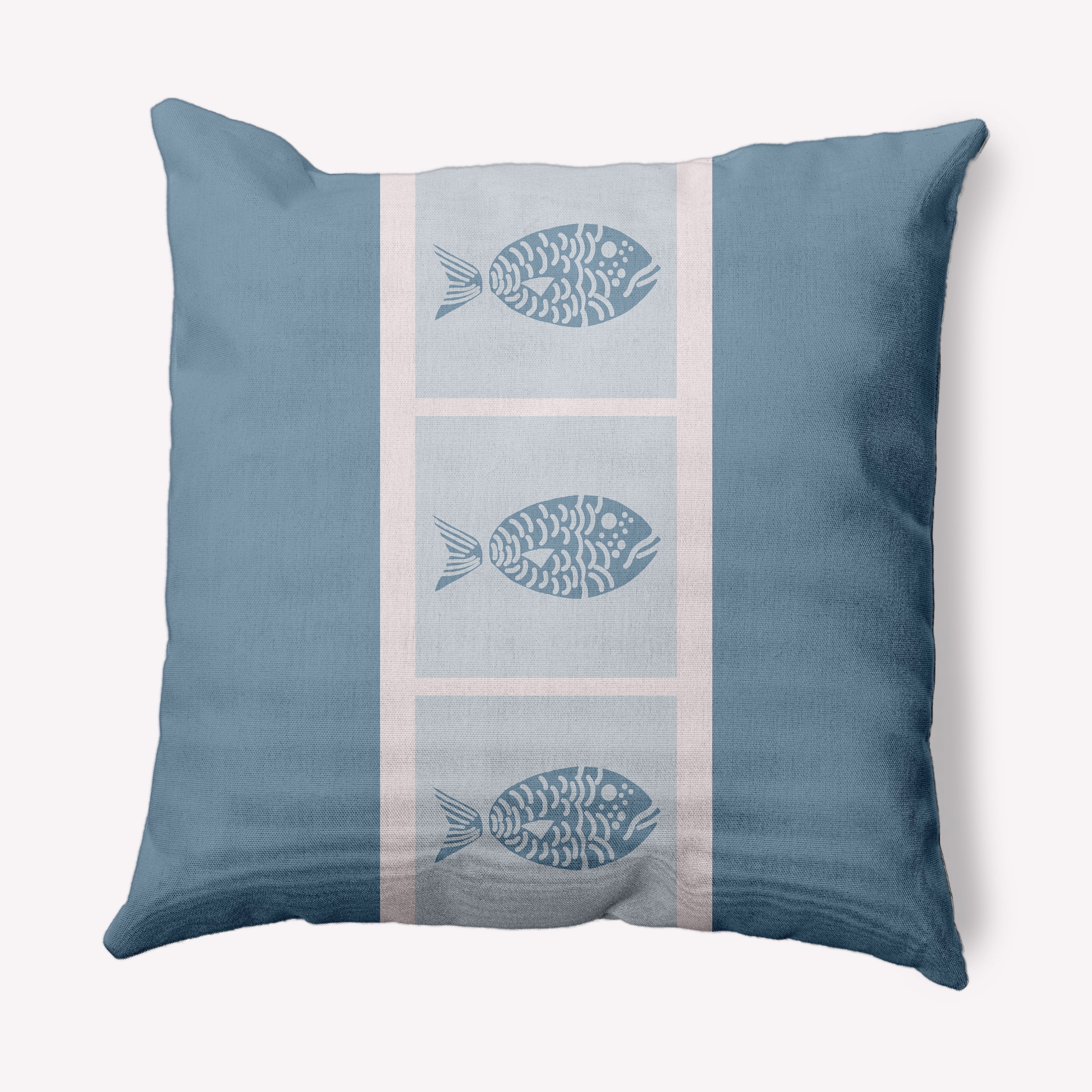 Simply Daisy 18" x 18" Fish Chips Nautical Decorative Indoor Pillow