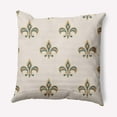 thumbnail image 1 of Simply Daisy 18" x 18" Fleur de Lis Decorative Throw Pillow, Autumn Blue, 1 of 4