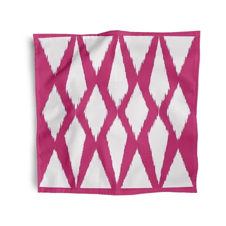 Simply Daisy 18" x 18" Fuchsia Soft Diamond Napkins, Set of 4