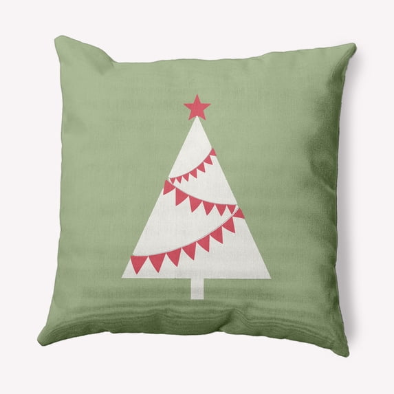 Simply Daisy 18" x 18" Garland Tree Outdoor Throw Pillow