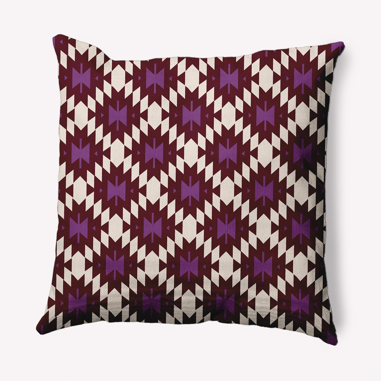 Simply Daisy 18" x 18" Geo Craze Decorative Throw Pillow, Amethyst