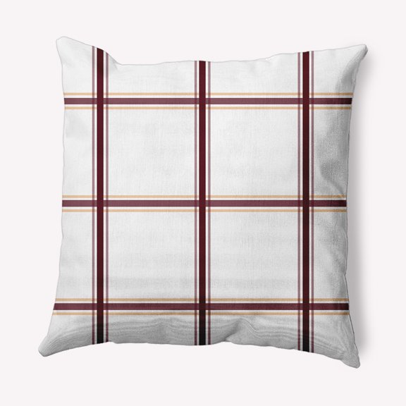 Simply Daisy 18" x 18" Geometric Decorative Throw Pillow, Pomegranate