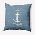 thumbnail image 1 of Simply Daisy 18" x 18" Gone Forever Overboard Nautical Decorative Indoor Pillow, 1 of 3