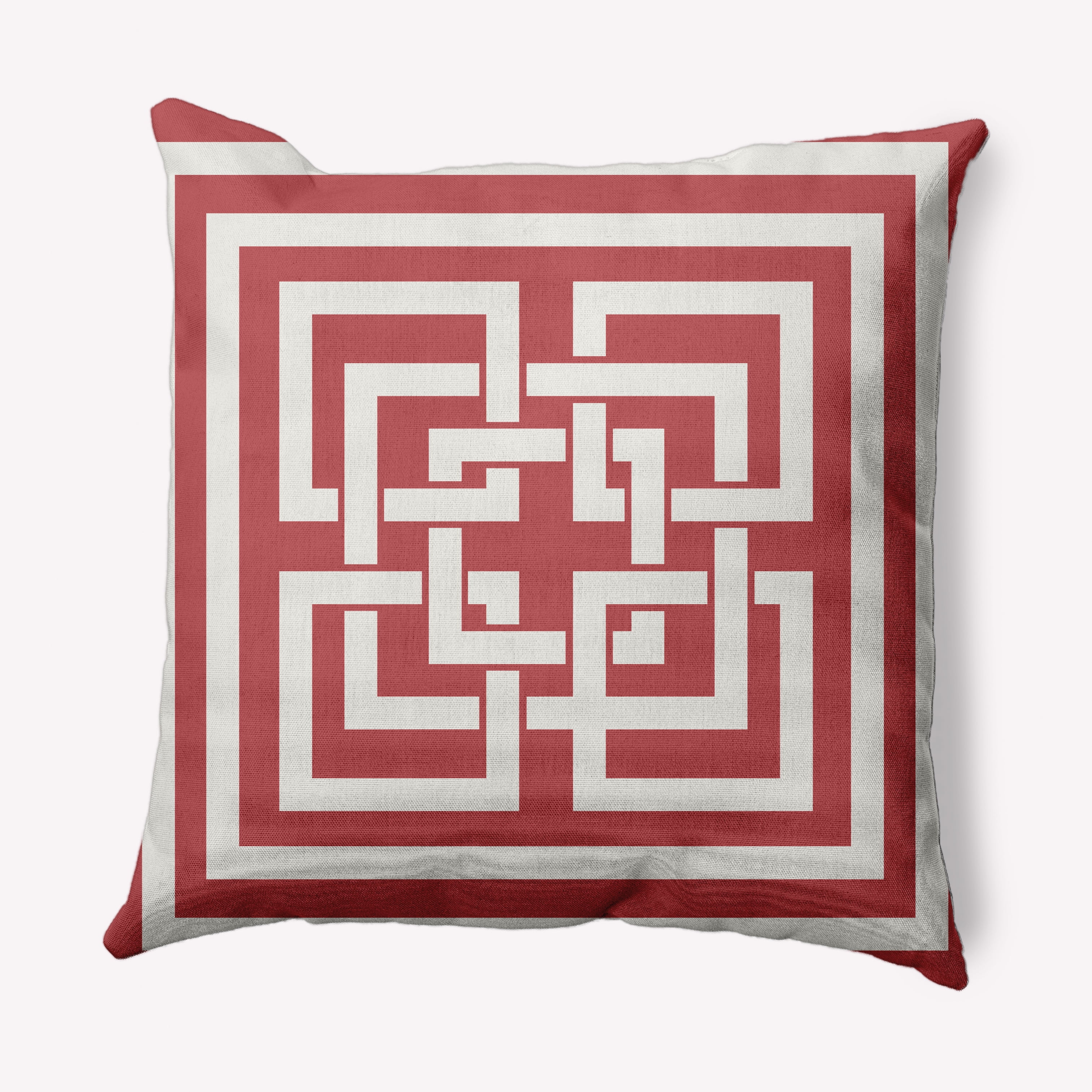 Simply Daisy 18" x 18" Greek New Key Nautical Decorative Indoor Pillow