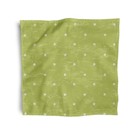 Simply Daisy 18" x 18" Green Dorothy Dot Napkins, Set of 4