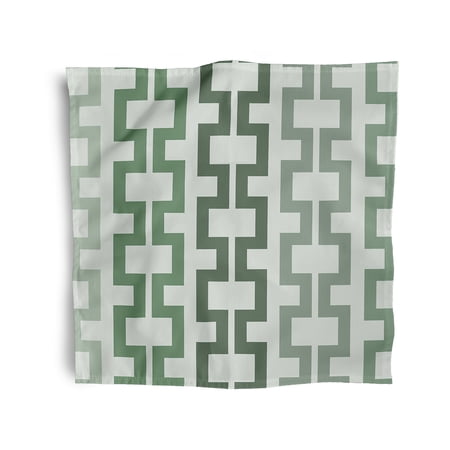 Simply Daisy 18" x 18" Green Geometric Napkins, Set of 4
