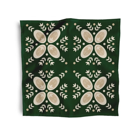 Simply Daisy 18" x 18" Green Tradition Napkins, Set of 4
