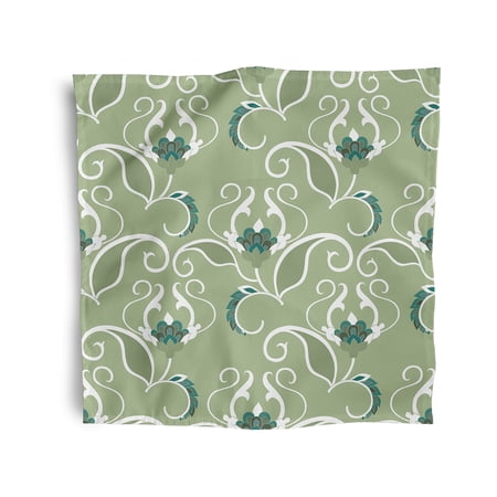 Simply Daisy 18" x 18" Green West Indies Napkins, Set of 4
