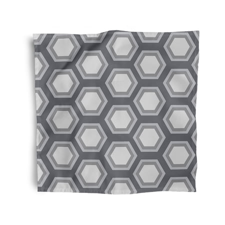 Simply Daisy 18" x 18" Grey Geometric Napkins, Set of 4