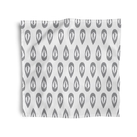 Simply Daisy 18" x 18" Grey Ikat Tears Napkins, Set of 4