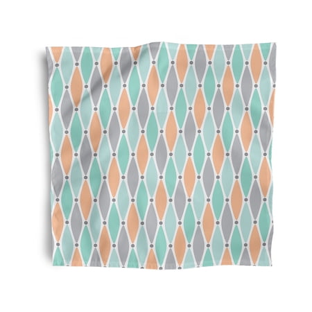Simply Daisy 18" x 18" Grey Wavy Splash Napkins, Set of 4