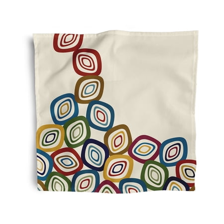 Simply Daisy 18" x 18" Ivory Falling Leaves Napkins, Set of 4