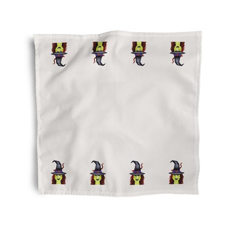 Simply Daisy 18" x 18" Ivory Witches Hat Napkins, Set of 4