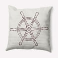 thumbnail image 1 of Simply Daisy 18" x 18" Large Ship Wheel Nautical Decorative Indoor Pillow, 1 of 3