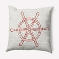 thumbnail image 1 of Simply Daisy 18" x 18" Large Ship Wheel Nautical Indoor/Outdoor Throw Pillow, 1 of 3