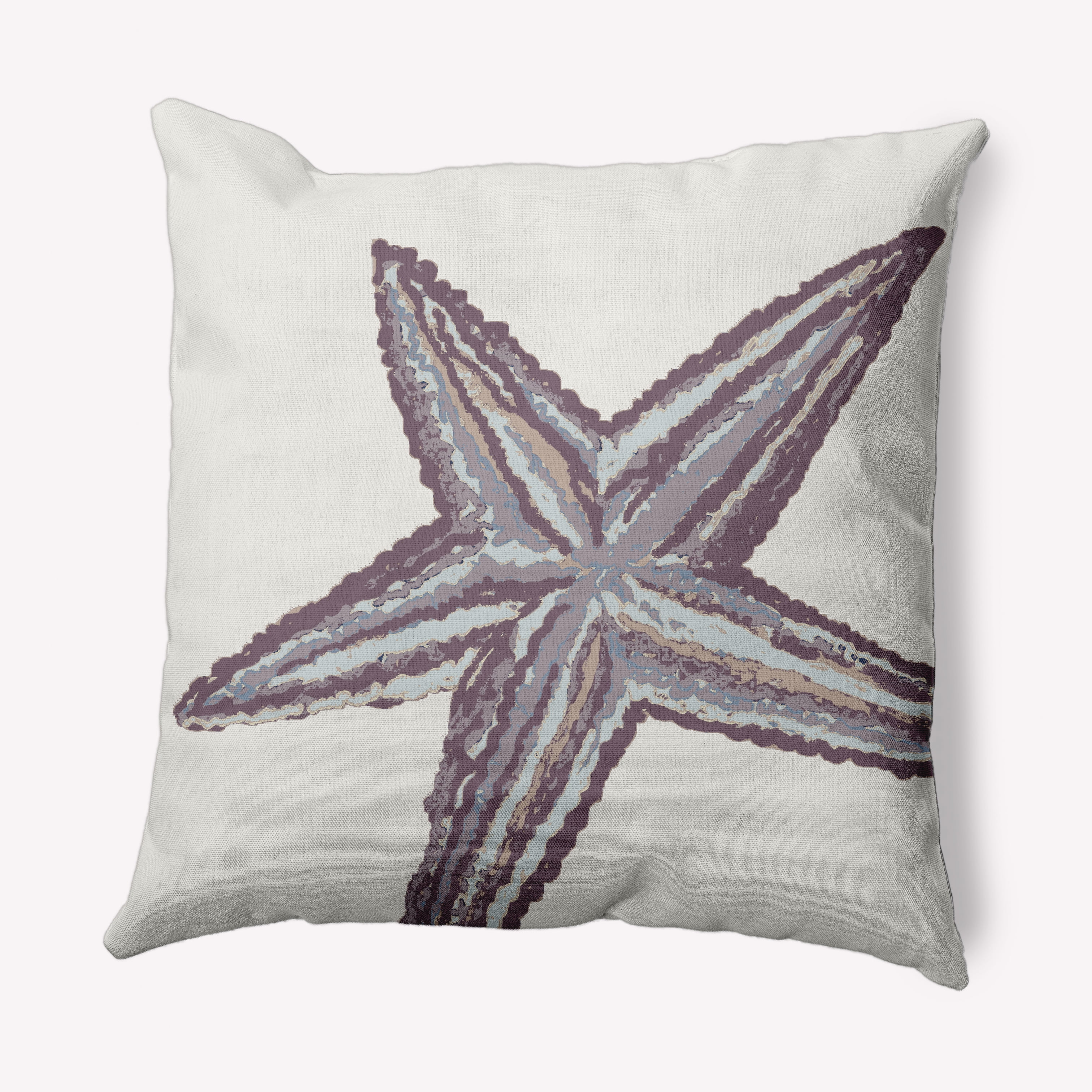 Simply Daisy 18" x 18" Large Starfish Nautical Indoor/Outdoor Throw Pillow