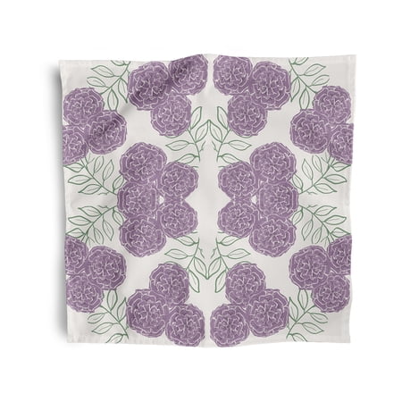 Simply Daisy 18" x 18" Lavender Small Modcircles Napkins, Set of 4