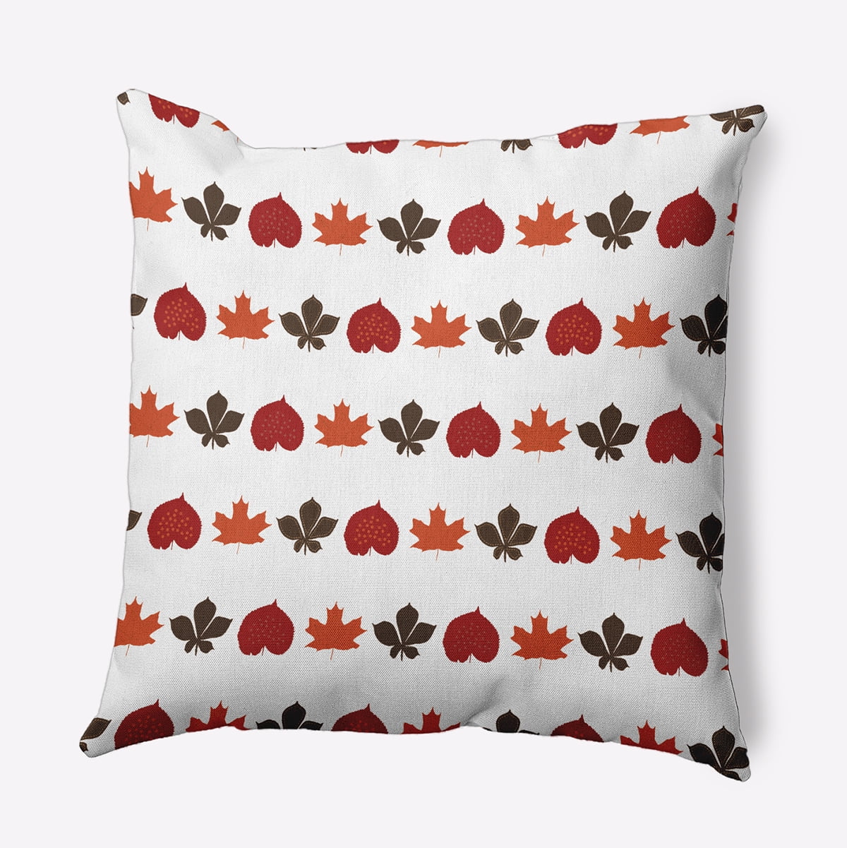 Simply Daisy 18" x 18" Leaf Stripe Polyester Indoor/Outdoor Pillow, Dragon (1 Count)