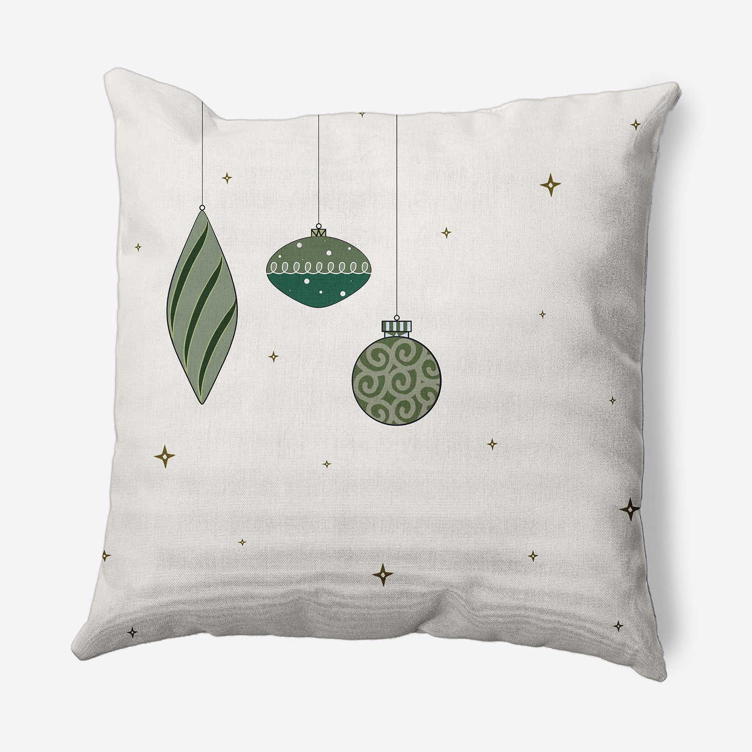 18" x 18" Simply Daisy Light Bright Polyester Indoor/Outdoor Pillow, Green (1 Count)