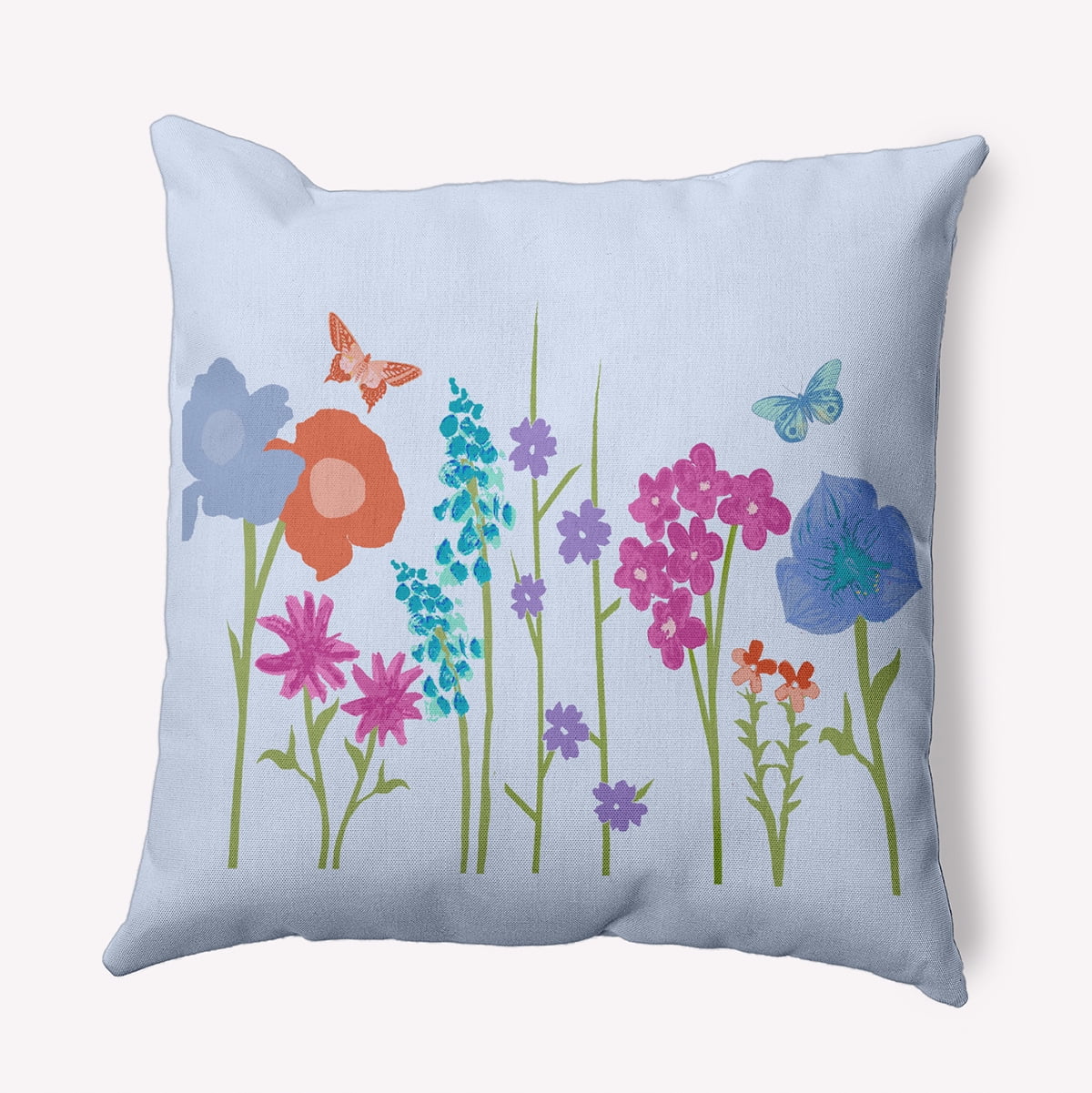 Simply Daisy 18" x 18" Little Garden Decorative Throw Pillow, Peri (1 count)