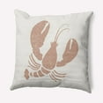 thumbnail image 1 of Simply Daisy 18" x 18" Lobster Nautical Indoor/Outdoor Throw Pillow, 1 of 3