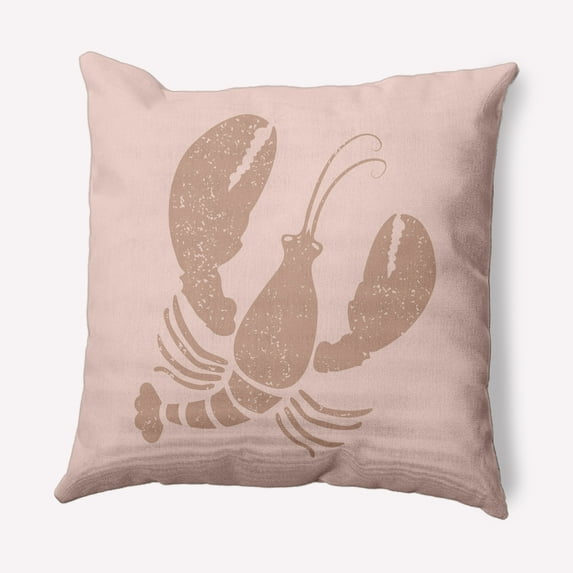 Simply Daisy 18" x 18" Lobster Nautical Indoor/Outdoor Throw Pillow