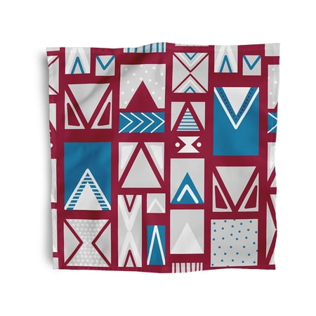 Simply Daisy 18" x 18" Maroon Merry Susan Napkins, Set of 4
